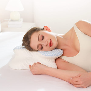 <span class=keywords><strong>Oreiller</strong></span> ergonomique en mousse à mémoire de forme, forme papillon, pour le sommeil, avec soutien cervical, personnalisable avec logo OEM - Product Image 4