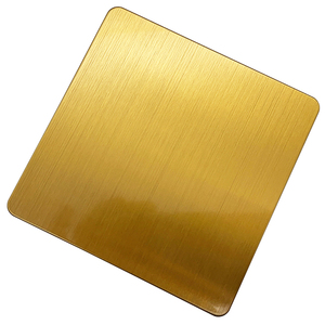 Tôles d'acier inoxydable colorées ASTM 304 316L brossées finition cheveux <span class=keywords><strong>de</strong></span> bison, <span class=keywords><strong>cuivre</strong></span> rouge, or, avec revêtement PVD et anti-traces <span class=keywords><strong>de</strong></span> doigts - Product Image 3