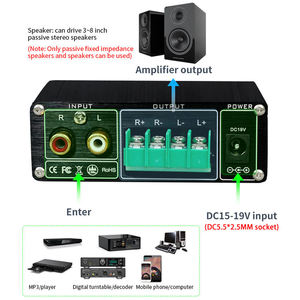 Creatall Tpa3116 Kỹ Thuật Số Âm Thanh Bộ Khuếch Đại Công Suất <span class=keywords><strong>100Wx2</strong></span> Mini Hifi Stereo Class D Âm Thanh Bộ Khuếch Đại Công Suất Cho Rạp Hát Tại Nhà - Product Image 3