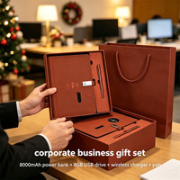 Coffret de Présentation Magnétique Classique Personnalisé Saint-Valentin, Ensemble Cadeau d'Affaires, Carnet à Chargement Sans Fil avec Stylo, Vente en Gros