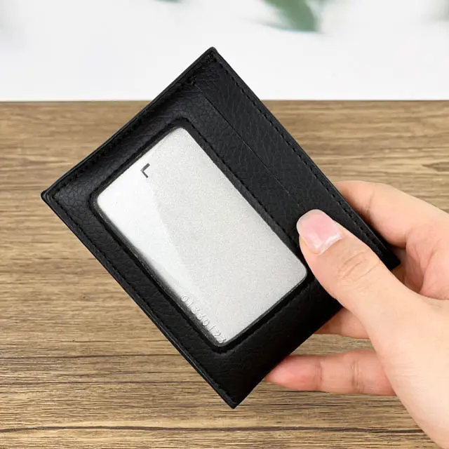 New Arrival casual Minimalist Card Holder Wallet High quality PU leather mini pocket Purse unisex dollar wallet