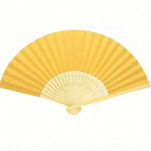 Nouvel éventail pliant en fibre de bambou OEM, éventails de luxe pour mariage et banquet, cadeau promotionnel, éventail de remise de diplôme - Product Image 1