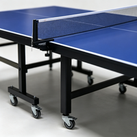 Direkt vom Hersteller: Faltbarer Outdoor-Tischtennistisch aus Stahl mit 15mm Kanten, Komplettes Netz-Set, Umweltfreundlich und Wetterbeständig