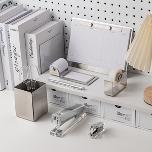 <span class=keywords><strong>Set</strong></span> da Scrivania in Acrilico Arcobaleno Colorato, Durevole e Alla Moda, <span class=keywords><strong>Set</strong></span> di Cancelleria per Ufficio con Graffettatrice, Portapenne e Dispenser per Nastro Adesivo per Bambini - Product Image 4