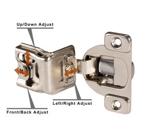 غير مرئية الحديد الوجه إطار 3d قابل للتعديل أخفى مجلس الوزراء الباب المفصلي الهيدروليكية لينة إغلاق إغلاق مجلس الوزراء الأثاث مفصلات الأبواب - Product Image 5