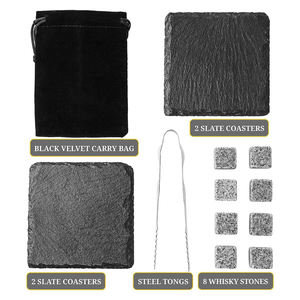 Ensemble de verres à whisky Ensemble de <span class=keywords><strong>2</strong></span> verres à whisky-Bourbon Whisky Stones Coffret cadeau en bois - Product Image 5