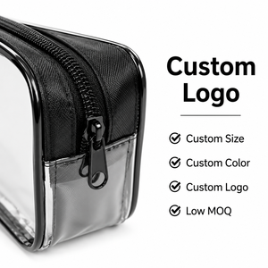 Cheap Eco-Friendly Foldable Waterproof <b>Make</b> <b>Up</b> <b>Bag</b> Custom Printing Logo Pvc Cosmetics <b>Bag</b> With Zipper - Product Image 5