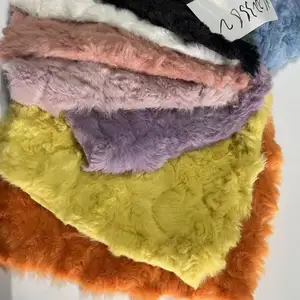 100% polyester woven sherpa fleece faux fur plush fabric for making soft toys pillows home deco