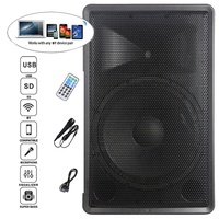 Altavoz profesional inalámbrico de 500W y 15 pulgadas, subwoofer con Bluetooth para Karaoke, Caja Activa para DJ, sistema de sonido PA TWS-MIC + FM + ECHO Bocina