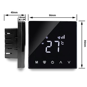 Tuya Smart Wifi Modbus ventilateur bobine régulateur de température <span class=keywords><strong>Thermostat</strong></span> refroidissement 3 vitesses ventilateur <span class=keywords><strong>électrique</strong></span> 2 voies vanne numérique <span class=keywords><strong>Thermostat</strong></span> - Product Image 2