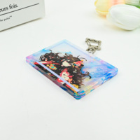 Breloques en plastique transparent personnalisées avec paillettes, imprimées en UV sur acrylique, écologiques, avec du liquide de sable mouvant, des charmes d'anime de dessin animé