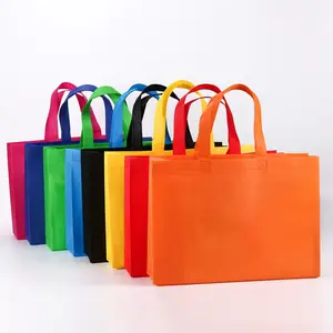 Özel Logo çevre dostu promosyon makinesi Tote hediye keseleri ucuz kullanımlık olmayan dokuma alışveriş çantası