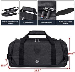 Échantillon gratuit Sac de sport de voyage pour homme avec compartiment à chaussures, Sacs de sport portable personnalisés - Product Image 5