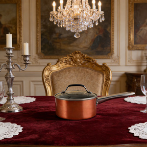 Olla para Leche de Aluminio Prensado con Revestimiento Antiadherente y Mango de Acero Inoxidable para Estufas de <span class=keywords><strong>Gas</strong></span> e Inducción, Ollas para Sopa y Caldo - Product Image 6