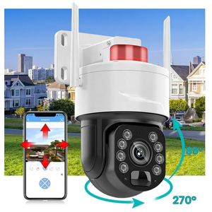 Caméra <span class=keywords><strong>IP</strong></span> PTZ WiFi Tuya Smart 5MP avec zoom optique 30x, caméra de sécurité extérieure sans fil, étanche, compatible RJ45 Ethernet - Product Image 6