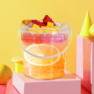 Nhà Sản Xuất Bán Buôn Kín Thực Phẩm An Toàn Rỗng Kem Pho Mát Nhựa Xô Nắp Nhỏ <span class=keywords><strong>Ice</strong></span> <span class=keywords><strong>Cream</strong></span> Bao Bì IML Xô Cho Sữa - Product Image 2