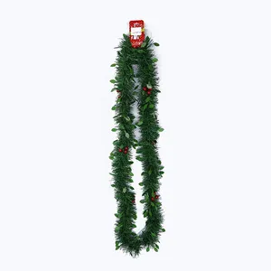 Beste Nieuwe Producten Van 2023 Kunstmatige Kerst Garland Kransen Opknoping Decoraties Strip Groene Kleur Voor Huis Tuin Feest