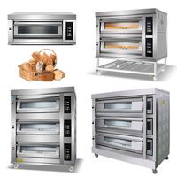 Four à sole à gaz multifonctionnel commercial pour boulangerie, machine à cuire la pizza et le pain, équipement de boulangerie pour boulangerie artisanale