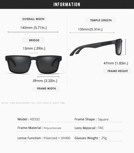 Gafas de Sol para correr con logotipo de marca personalizado Original de alta calidad, gafas de sol deportivas polarizadas Unisex de cristal, gafas de sol deportivas - Product Image 3