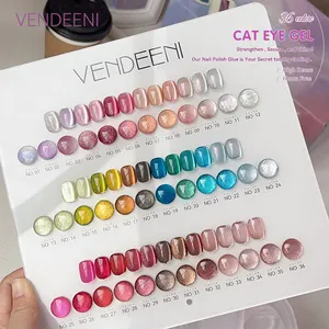 New Style 15ml Cat Eye Gel Nail Art Hema Free 36 Colors Gel Nail Polish Set Non Toxic Magnetic Uv Nail Polish Supplies