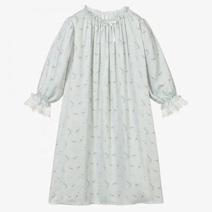 Vestito da Notte Estivo/Autunnale Traspirante a Maniche Lunghe per Bambine e Neonate, Taglie Grandi, in Poliestere/Cotone - Product Image 1