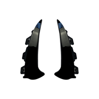 Autocollant décoratif pour aérateur arrière en ABS noir brillant et motif carbone pour Mercedes GLA H247 2020+