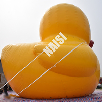 Canard flottant de publicité gonflable de canard jaune flottant d'animal géant d'eau mignon personnalisé par PVC commercial à vendre