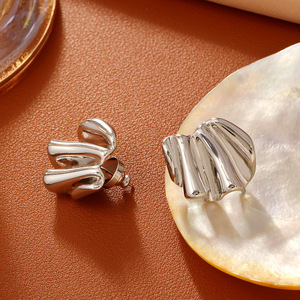 <span class=keywords><strong>Pendientes</strong></span> de latón con diseño de estilo europeo-americano, casuales/deportivos, de alta gama, para mujer, con piedra natural frídda, modelo Fujian. - Product Image 4