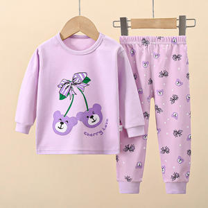 Ensemble de vêtements pour enfants, pantalon à manches longues pour le printemps, deux pièces, sous-vêtements 100% coton, vêtements pour tout-petits à motifs de dessins animés - Product Image 6