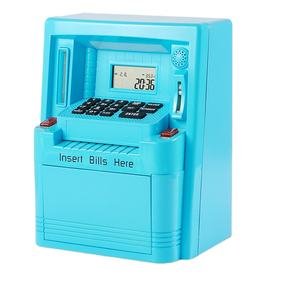 बचत खिलौना बैंक एटीएम बैंकों डेबिट कार्ड बिल फीडर सिक्का मान्यता संतुलन कैलकुलेटर के साथ वयस्कों के लिए महान बच्चों - Product Image 5