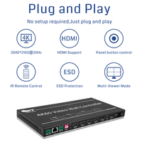For Corporate Brand Experience Center Support Input 3840X2160 60Hz Output 1920X1080 60Hz 5 Input 9 Output Video Wall Processor
