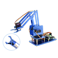 Kit de bras robotique métallique 4-DOF pour Microbit - Innovation en télécommunications (hors carte de développement principale)