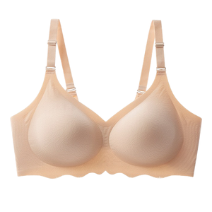 Nylon Soft Wireless Einteiliger BH Push-Up Verstellbare Haken Gepolsterte Cups Komfortable vollständige Abdeckung-für Plus Size Damen BH - Product Image 6