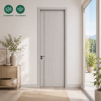Porte intérieure personnalisée sans peinture et résistante aux rayures en panneau décoratif mélaminé pour villa, hôtel et commerce