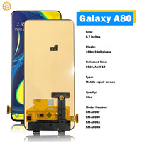 Pantallas para Smartphone, Pantalla Super AMOLED A80, Pantallas LCD de Repuesto para Samsung Galaxy