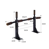 Barra de dominadas de acero resistente para montaje en pared con espuma antideslizante, ideal para gimnasios y uso doméstico, para desarrollo muscular, precio de fábrica.