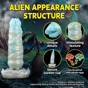 Celadon Hell Vine Monster Fantasy Ovipositor Alien Fantasy Creature Lay Egg Air Pump Masturbator Dildo Juguetes Sexuales para Adultos al por Mayor - Product Image 4