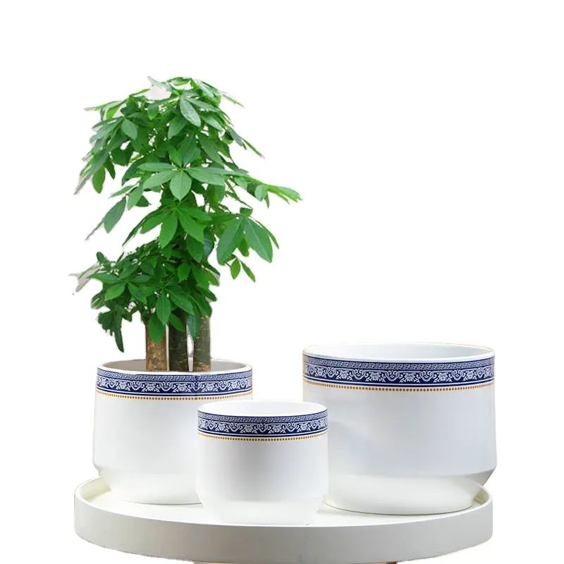 2023 New Fashion Light Luxus Nordic Keramik Blumentopf High-End kurze Blumentöpfe und Pflanz gefäße mit großem Durchmesser