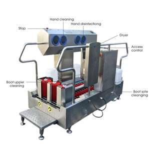 Machine à laver les bottes en acier inoxydable, équipement industriel de nettoyage des bottes pour les zones d'hygiène des usines agroalimentaires - Product Image 2