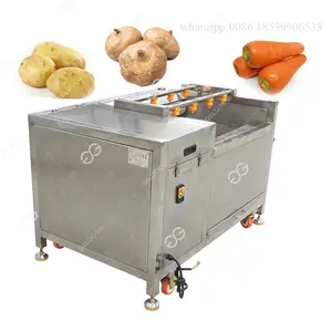 Comercial eléctrico automático de zanahoria de mandioca máquina peladora de patatas a la patata arandela para venta