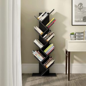Estantería de madera con forma de árbol para el hogar, estantería moderna para dormitorio, combinación de puertas, libros para niños - Product Image 5