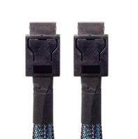 Câble haute vitesse OCuLink SFF-8611 4i vers SFF-8611 4i PCIe Gen4 pour interconnexion de stockage serveur, longueur = 0,8 m