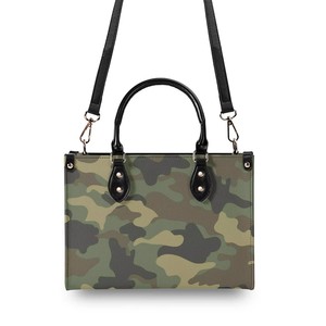 Sac à main en cuir PU camouflage vert pour femme POD Dropship Elegant Lady Tote Bag - Product Image 1
