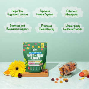 Bio chealth Ashwagandha Löwen mähne Pilz Gummis Bio Reishi Cordy ceps Truthahn schwanz Maitake Shitake Pilz Ergänzung - Product Image 5