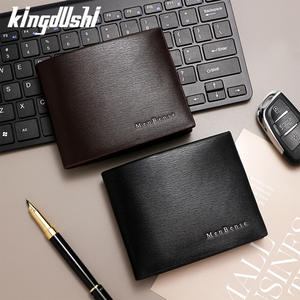 กระเป๋าสตางค์หนัง PU ของผู้ชาย, กระเป๋าสตางค์หนังหัวนุ่มลำลองกระเป๋าสตางค์บางพิเศษของขวัญตามสั่ง - Product Image 4