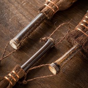Hand-made Brown Silk Manual Tea Set <b>Cleaning</b> <b>Brush</b> with Pen Pot Dishwashing Accessories 0.3kg - Product Image 3