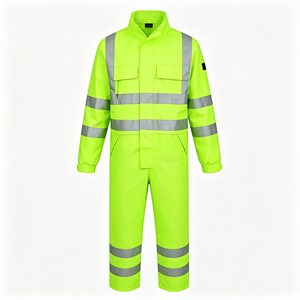 Traje de Trabajo Resistente al Fuego, Chaqueta y Pantalón Ignífugos, Reflectantes, Uniformes de Protección Laboral, Equipo de Seguridad - Product Image 1