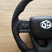 Volant en cuir pour Toyota Land Cruiser, Hilux GR, Fortuner, Camry MK5, X A90, Série 79, Corolla GT 86, LC300, Mark X, Tacoma
