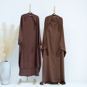 Qualità Premium solido islamico elegante ragazze genitore-bambino vestito OverSize Dubai turchia donna bambini Abaya abiti <span class=keywords><strong>musulmani</strong></span> - Product Image 5