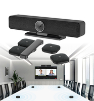 Uzaktan 4K PTZ cam lens ile profesyonel konferans kamerası hoparlör ve mikrofon ile geniş açı gürültü azaltma mic webcam